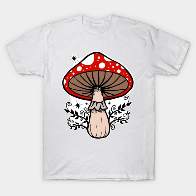 Mystic mushroom T-Shirt by Mystic Groove Goods